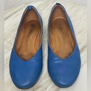Dr Liza shoes flat leather sz 9.5 blue women’s